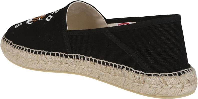 Kenzo Zwarte Slip-On Espadrilles Black Heren