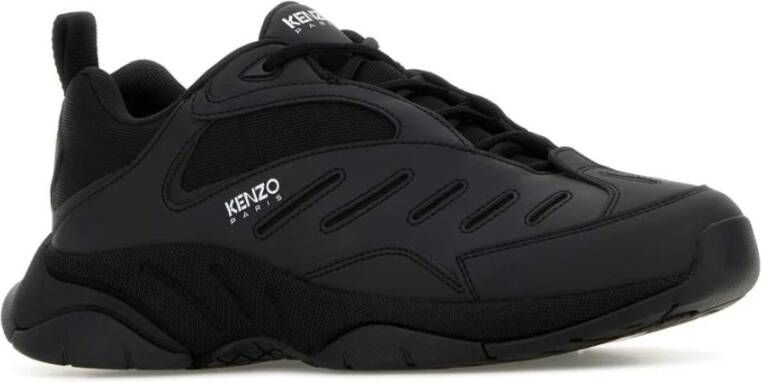 Kenzo Zwarte stof X-Trainer sneakers Black Heren