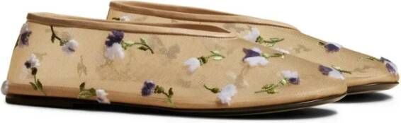 Khaite Flip Flops Marcy Flat Bianco Beige Dames