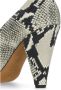 Khaite Python Leren Hakken Open Teen Schoenen Beige Dames - Thumbnail 5