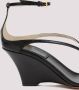 Khaite Zwarte Enkelband Wig Sandalen Black Dames - Thumbnail 4