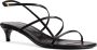 Khaite Zwarte leren kittenhak sandalen Black Dames - Thumbnail 2