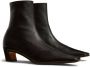 Khaite Zwarte Leren Westerse Stijl Enkellaarzen Black Dames - Thumbnail 3