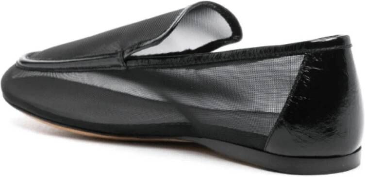 Khaite Zwarte Mesh Loafers Slip-On Stijl Black Dames