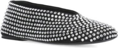 Khaite Zwarte platte ballerina's met Swarovski-kristallen Black Dames