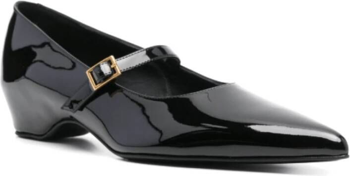 Khaite Zwarte puntige neus balletflats Black Dames