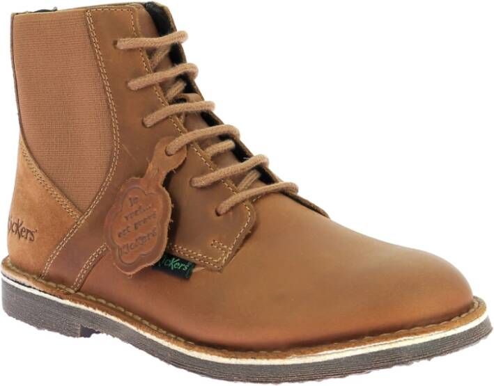 Kickers Comfort Boots Kick Liti Brown Dames