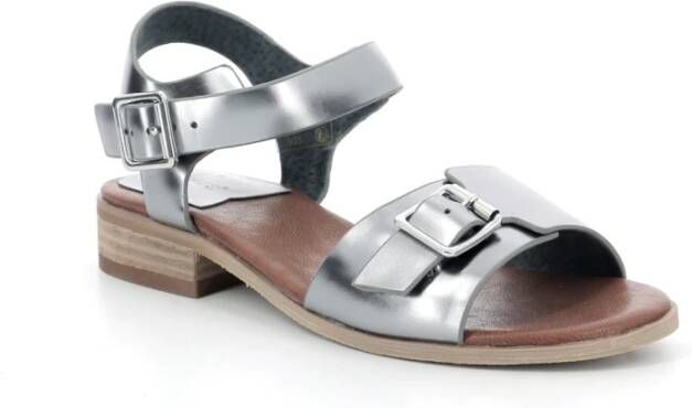 Kickers Comfort Leren Sandalen Gray Dames