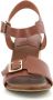 Kickers Comfort Leren Sandalen Kick Vodou Brown Dames - Thumbnail 5