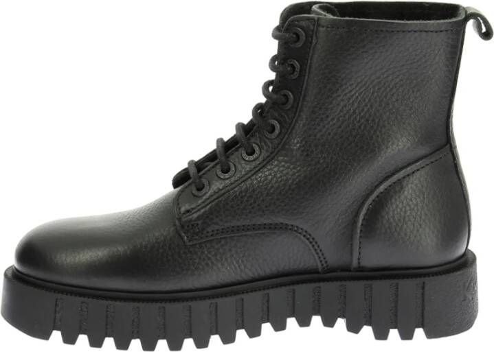 Kickers Facet Veterschoenen van leer Black Dames