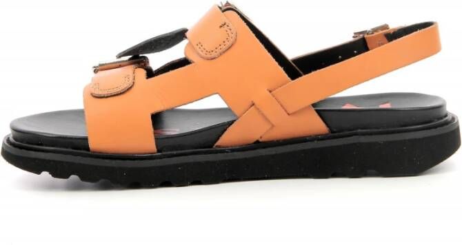 Kickers Flat Sandals Oranje Dames