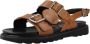 Kickers Comfort Leren Sandalen Neosummer Gesp Red Dames - Thumbnail 12