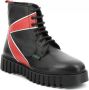 Kickers Fabuleuze Leren Veterschoenen Black Dames - Thumbnail 2