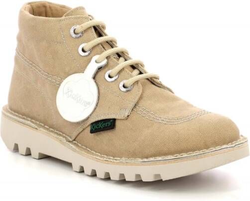 Kickers Kick Hi Lace-up Boots Beige Dames