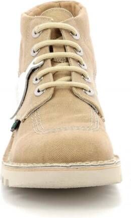 Kickers Kick Hi Lace-up Boots Beige Dames