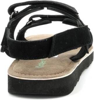 Kickers Kickeos Flat Sandals Zwart Heren