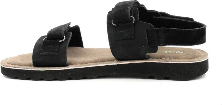 Kickers Kickeos Flat Sandals Zwart Heren