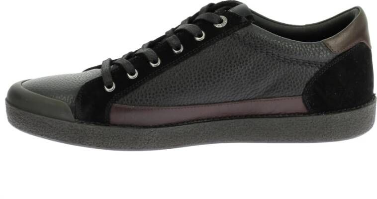 Kickers Lage Top Leren Sneakers Kick Trainer Black Heren