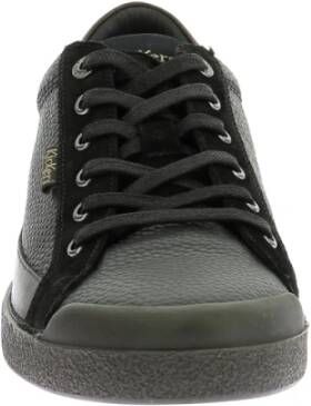 Kickers Lage Top Leren Sneakers Kick Trainer Black Heren