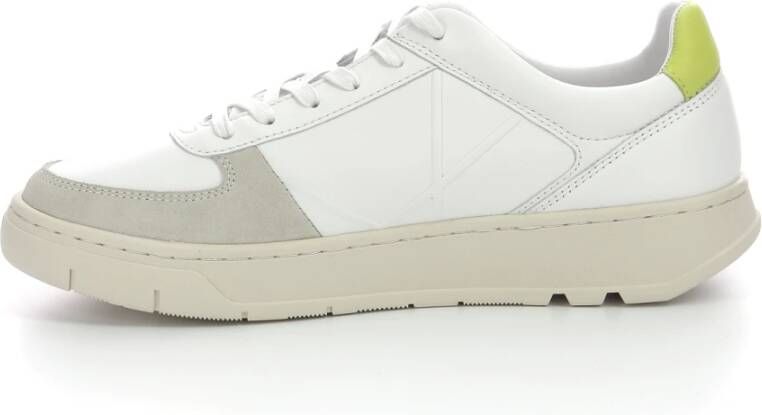 Kickers Lage Top Leren Sneakers White Heren