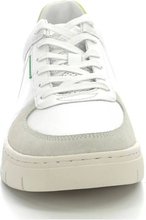 Kickers Lage Top Leren Sneakers White Heren