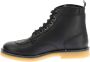 Kickers Legendarische Veterschoenen van Leer Black Dames - Thumbnail 4