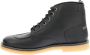 Kickers Legendarische Veterschoenen van Leer Black Heren - Thumbnail 4