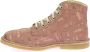 Kickers Legende Veterschoenen van Leer Pink Dames - Thumbnail 4