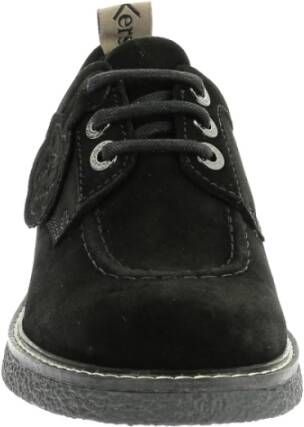 Kickers Levy Derby Schoenen Leer Veters Comfort Black Dames