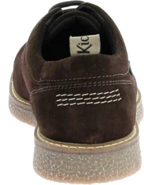 Kickers Levy Derby Schoenen Leer Vetersluiting Brown Heren