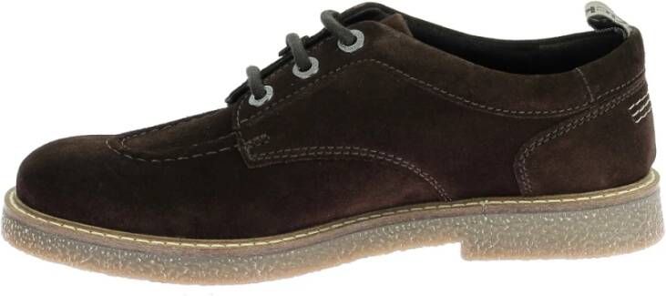 Kickers Levy Derby Schoenen Leer Vetersluiting Brown Heren