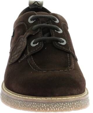 Kickers Levy Derby Schoenen Leer Vetersluiting Brown Heren