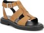 Kickers Lila Leren Sandalen Brown Dames - Thumbnail 3