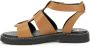 Kickers Lila Leren Sandalen Brown Dames - Thumbnail 5