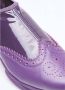 Kiko Kostadinov Leren Slip-On Brogues Purple Dames - Thumbnail 2