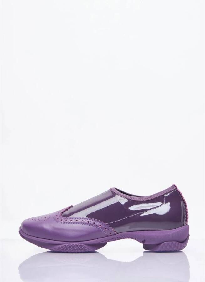 Kiko Kostadinov Leren Slip-On Brogues Purple Dames