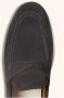 Kiton Antraciet Grijs Suède Penny Loafer Schoenen Black Heren - Thumbnail 4