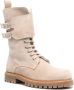 Kiton Beige Suède Mid-Calf Veterschoenen Beige Dames - Thumbnail 2