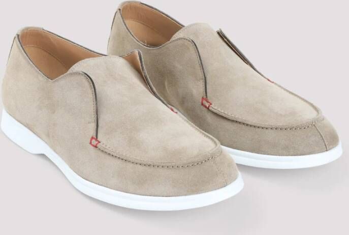 Kiton Beige Veterschoenen Beige Heren