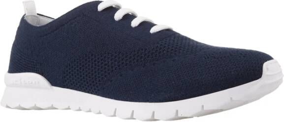 Kiton Blauwe Cashmere Hardloopschoenen Blue Heren