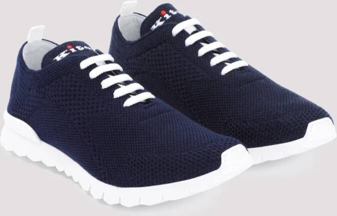 Kiton Blauwe Cashmere Sneakers Stijlvolle Moderne Man Blue Heren