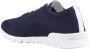 Kiton Blauwe Katoen Elastaan Leren Rubber Sneakers Blue Heren - Thumbnail 3