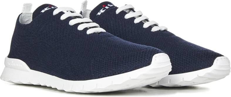 Kiton Blauwe Sneakers voor Mannen Aw24 Blue Heren