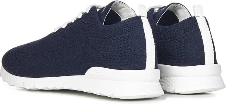 Kiton Blauwe Sneakers voor Mannen Aw24 Blue Heren