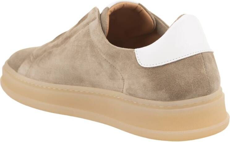 Kiton Bruine Suède Instap Sneakers Brown Heren