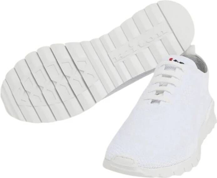 Kiton Casual Sneakers in katoen en elastaan White Heren