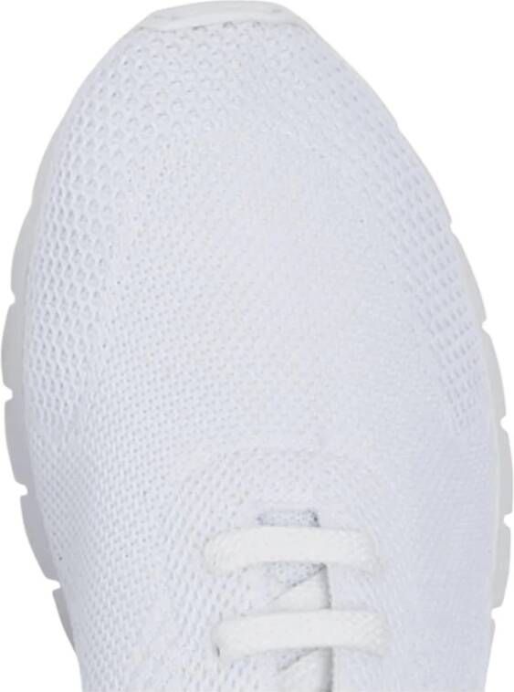 Kiton Casual Sneakers in katoen en elastaan White Heren