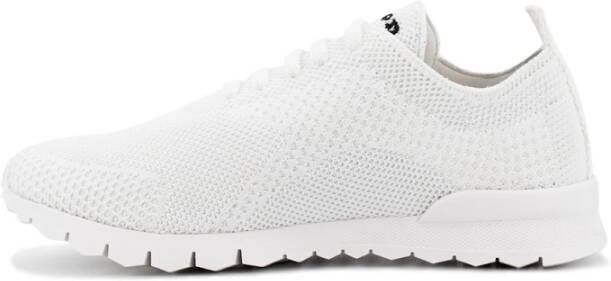 Kiton Gebreide stof Sneakers met witte zool White Dames