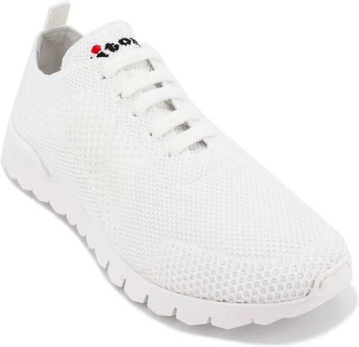 Kiton Gebreide stof Sneakers met witte zool White Dames