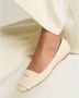 Kiton Geëmbosseerde leren balletflats Beige Dames - Thumbnail 3